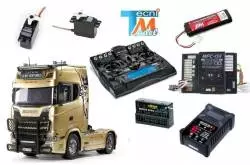 Tamiya RC Truck Scania 770 S V8 4X2 1/14 56379 with lights and sounds and 14-channel LCD radio (Complete Pack)