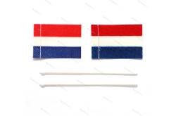 2 Dutch flags 20x30mm fabric - AERONAUT 7985/09