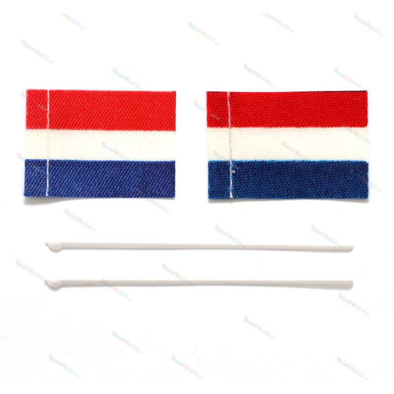 2 Dutch flags 20x30mm fabric - AERONAUT 7985/09