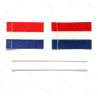 2 Dutch flags 20x30mm fabric - AERONAUT 7985/09