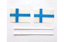 2 Finnish flags 20x30mm in fabric - AERONAUT 7985/12