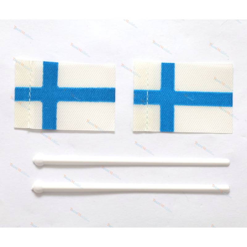 2 Pavillons Finlandais 20x30mm en tissu - AERONAUT 7985/12