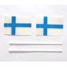 2 Finnish flags 20x30mm in fabric - AERONAUT 7985/12