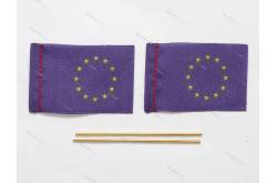 2 European 27x40mm fabric flags - AERONAUT 7985/21