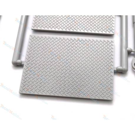 Grappe de plaques en plastique de rechange pour la semi-remorque porte-engins Goldhofer Carson - Veroma 18356