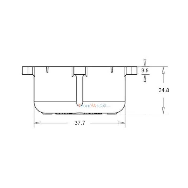Ø40mm horn module for radio-controlled trucks and construction machines - PistenKing MSG40-H