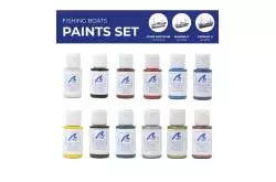 Pack de Peinture Acrylique pour le thonier Marina II Artesania Latina - 277PACK3