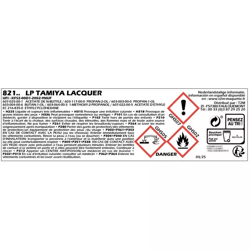 Tamiya LP50 ROUGE VIF (Brillant) 82150