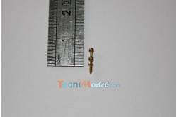 10 Two Holes Rail Stanchions 6mm