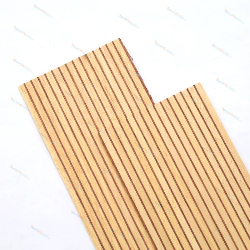 Boat deck 1m x 140mm x 1.2mm Obechi 4.0mm / Mahogany 1.0mm AeroNaut 7517/07
