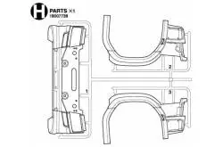 Parts H for Scania 770 S 4x2 56379 - Tamiya 9007739