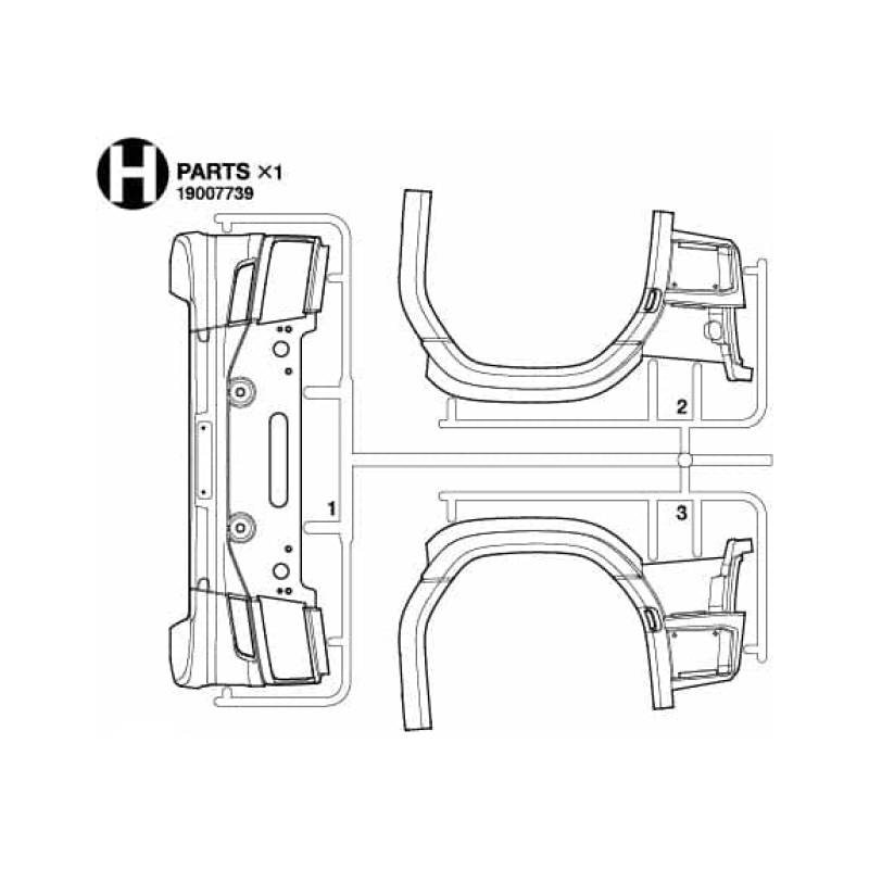 Parts H for Scania 770 S 4x2 56379 - Tamiya 9007739