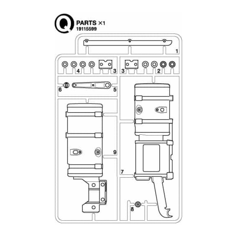 Grappe Q pour Scania 770 S 4x2 56379 - Tamiya 9115599