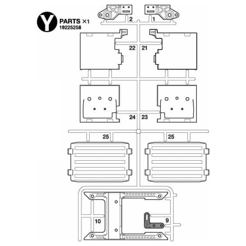 Parts Y for Scania 770 S 4x2 56379 - Tamiya 9225258