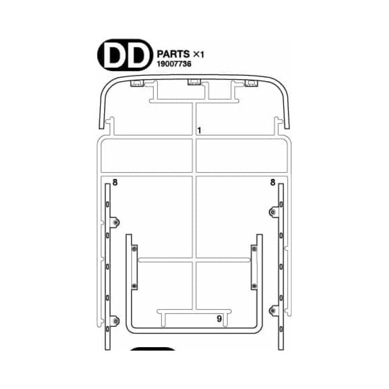 Parts DD for Scania 770 S 4x2 56379 - Tamiya 9007736