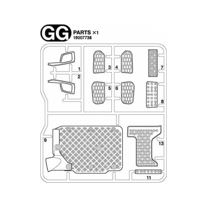 Grappe GG pour Scania 770 S 4x2 56379 - Tamiya 9007738