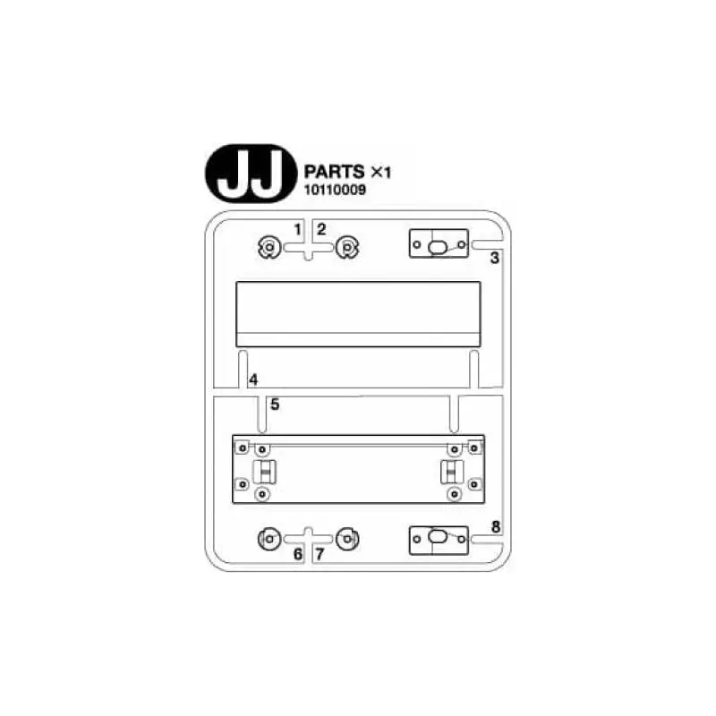 Grappe JJ pour Scania 770 S 4x2 56379 (enseigne lumineuse) - Tamiya 0110009
