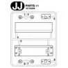 Grappe JJ pour Scania 770 S 4x2 56379 (enseigne lumineuse) - Tamiya 0110009