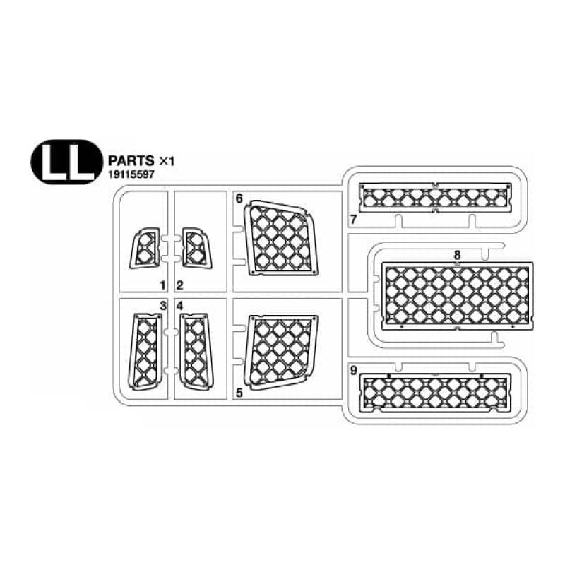 Parts LL for Scania 770 S 4x2 56379 - Tamiya 9115597