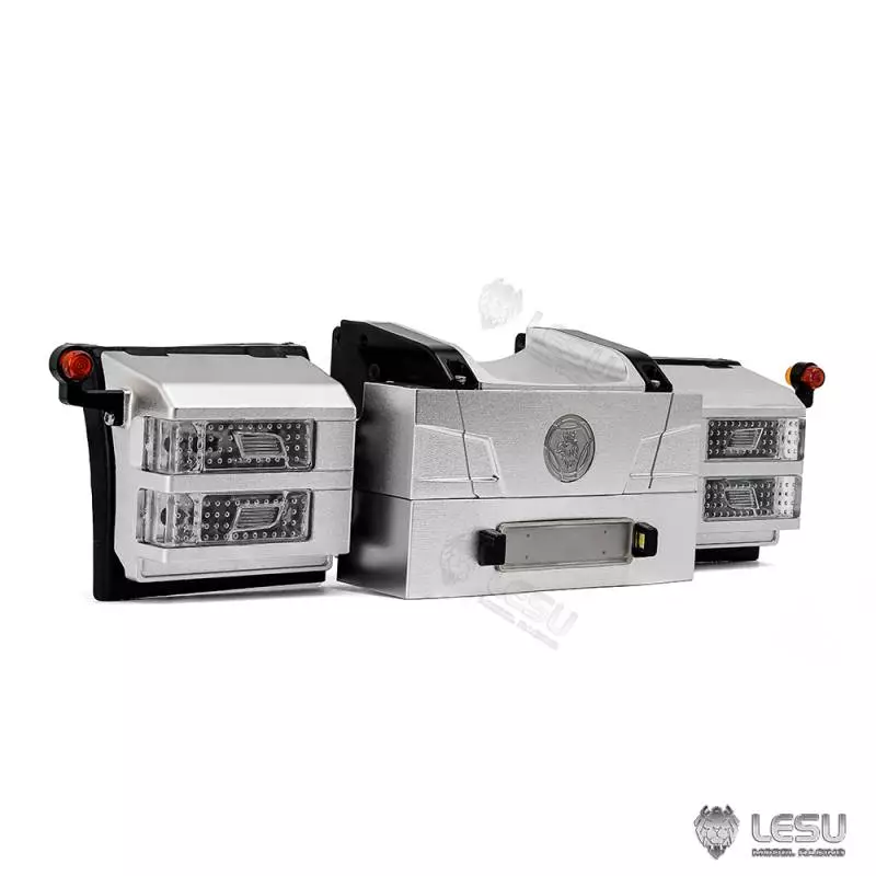 LESU Rear bumper for Scania with New R twin lights for Tamiya 1/14 RC truck - LESU S-1322