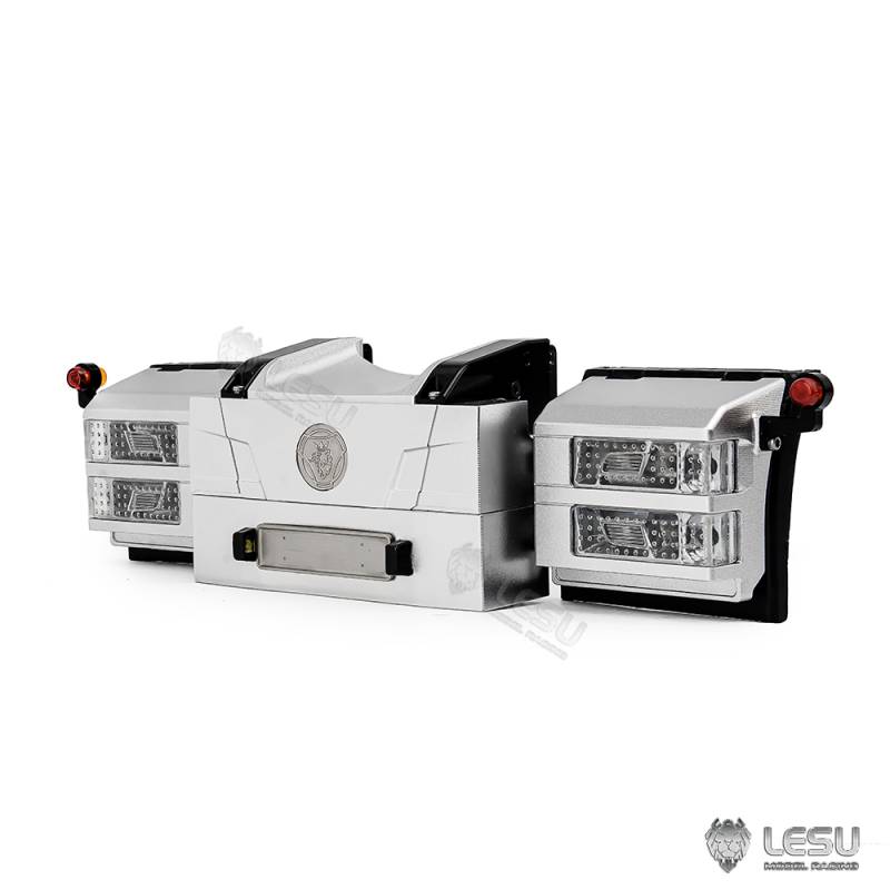 LESU Rear bumper for Scania with New R twin lights for Tamiya 1/14 RC truck - LESU S-1322
