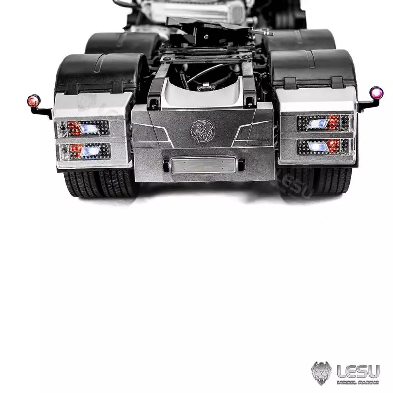 Pare-chocs arrière pour Scania avec feux New R double étage LESU pour camion RC Tamiya 1/14 - LESU S-1322