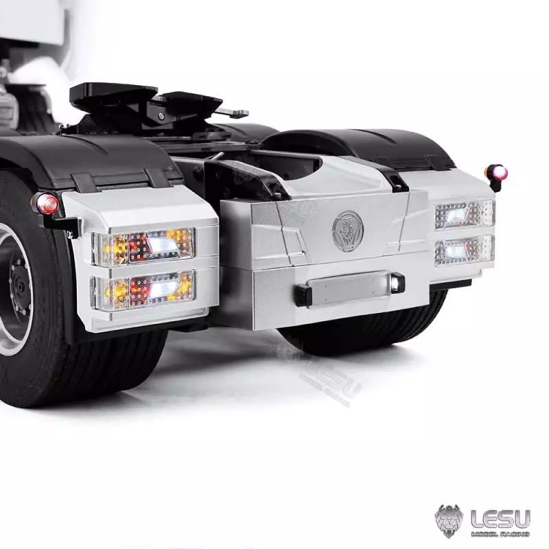 Pare-chocs arrière pour Scania avec feux New R double étage LESU pour camion RC Tamiya 1/14 - LESU S-1322