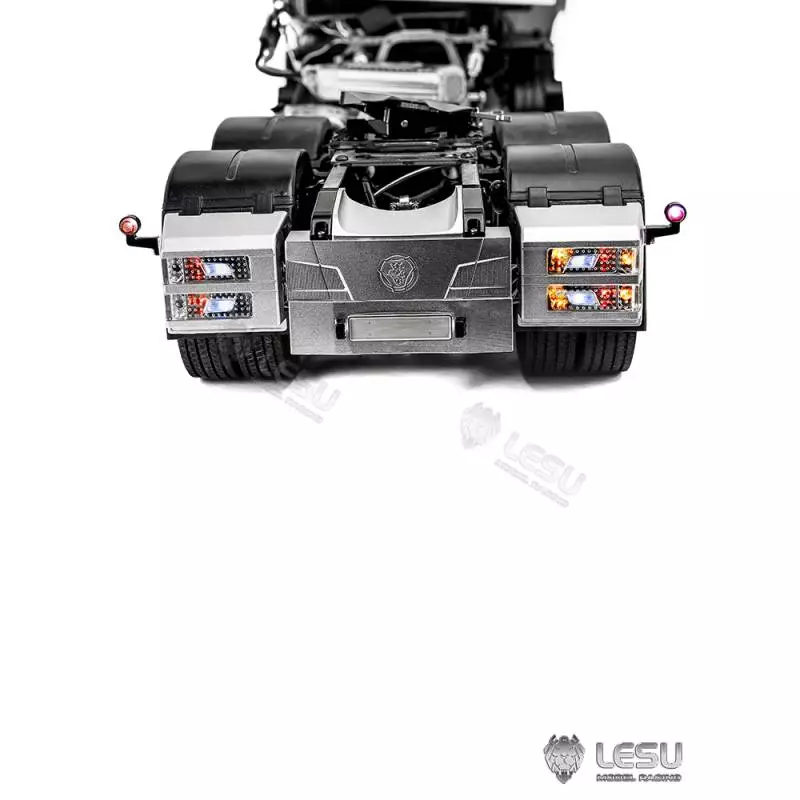 Pare-chocs arrière pour Scania avec feux New R double étage LESU pour camion RC Tamiya 1/14 - LESU S-1322