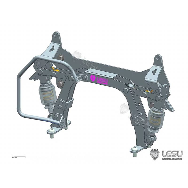 Verrou de cabine avec main courante pour Scania 770 S Tamiya 1/14 - LESU G-6253-A