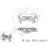 Verrou de cabine avec main courante et connecteur électrique pour Scania 770 S Tamiya 1/14 - LESU G-6253-B