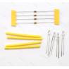 4 Leds effet bougie Jaune Ambre Ø3mm 6v-7.2v