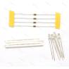 4 Leds effet bougie blanches Ø3mm 6v-7.2v