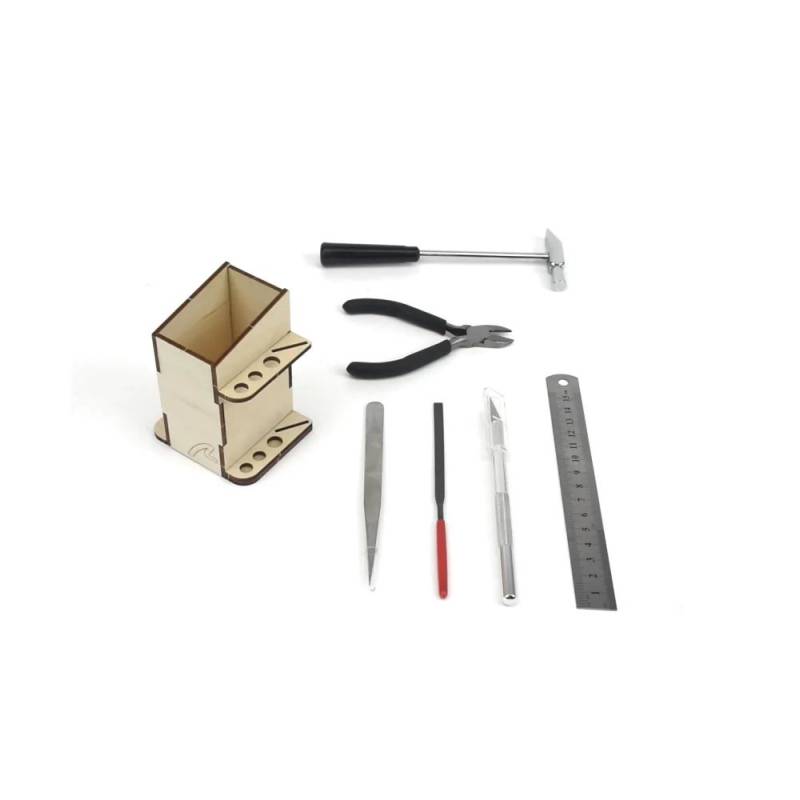 Ensemble Essentiel d'Outils de Modélisme avec Organisateur Compact - Artesania Latina 27005N