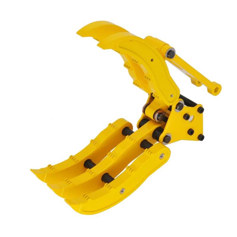 Metal mechanic grapple for Volvo EC160E RC 1/14 excavator - Double-E S013-001