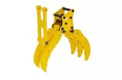 Metal mechanic grapple for Volvo EC160E RC 1/14 excavator - Double-E S013-001