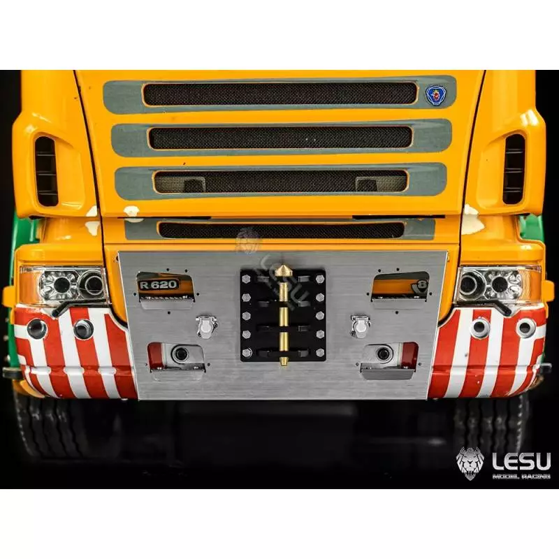 Plaque d'attelage avant pour Scania R Tamiya 1/14 - LESU G-6204