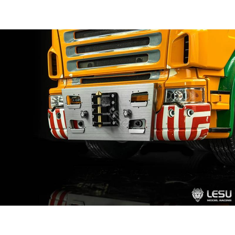 Plaque d'attelage avant pour Scania R Tamiya 1/14 - LESU G-6204
