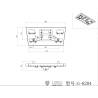 Plaque d'attelage avant pour Scania R Tamiya 1/14 - LESU G-6204