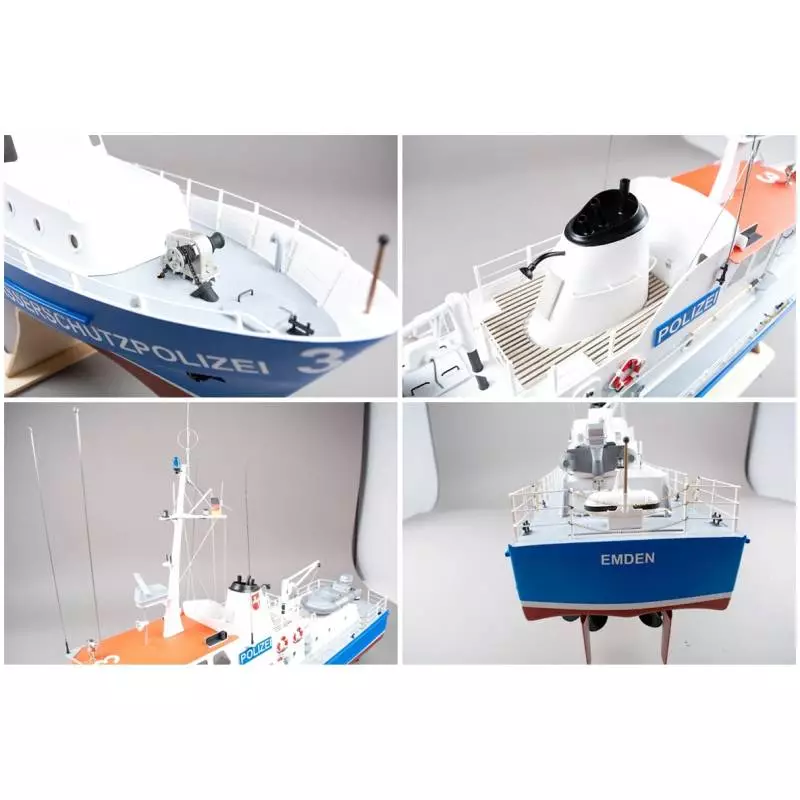 Police boat W-3 1/25 scale with fittings - RoMarin by Krick Ro1000