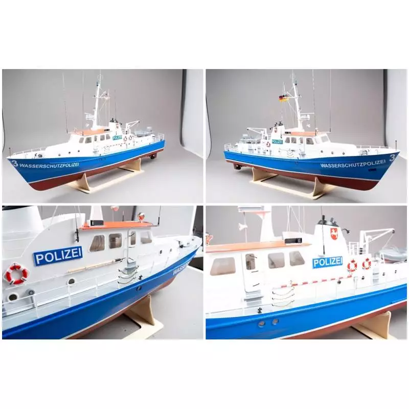 Bateau de police W-3 à l'échelle 1/25 avec accastillage - RoMarin by Krick Ro1000