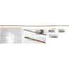 Galaxy 53ft - Bateau sportif et luxueux en bois à l'échelle 1/25 - Mantua Models 800705