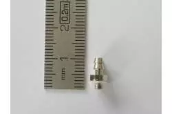 Raccord hydraulique droit M3 Ø2.5mm pour durite de Ø4mm Leimbach H023