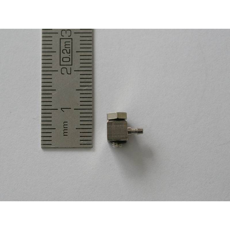 Hydraulic Angled Nipple M3 Ø1mm for hose of Ø2mm Leimbach H034