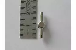 Raccord hydraulique double Ø2.5mm pour durite de Ø4mm Leimbach H047