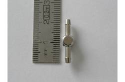 Double hydraulic connection Ø2.5mm for hose of Ø4mm Leimbach H047