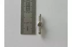 Double hydraulic connection Ø2mm for hose Ø3mm Leimbach H046