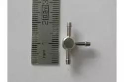 T Hydraulic connection Ø1.5mm for hose Ø3mm Leimbach H016