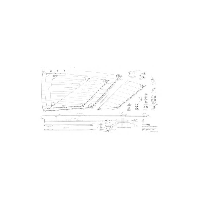 MRB Blueprint "Belle de Vilaine" 1/12 Classic Sailboat
MRB-PL-2023