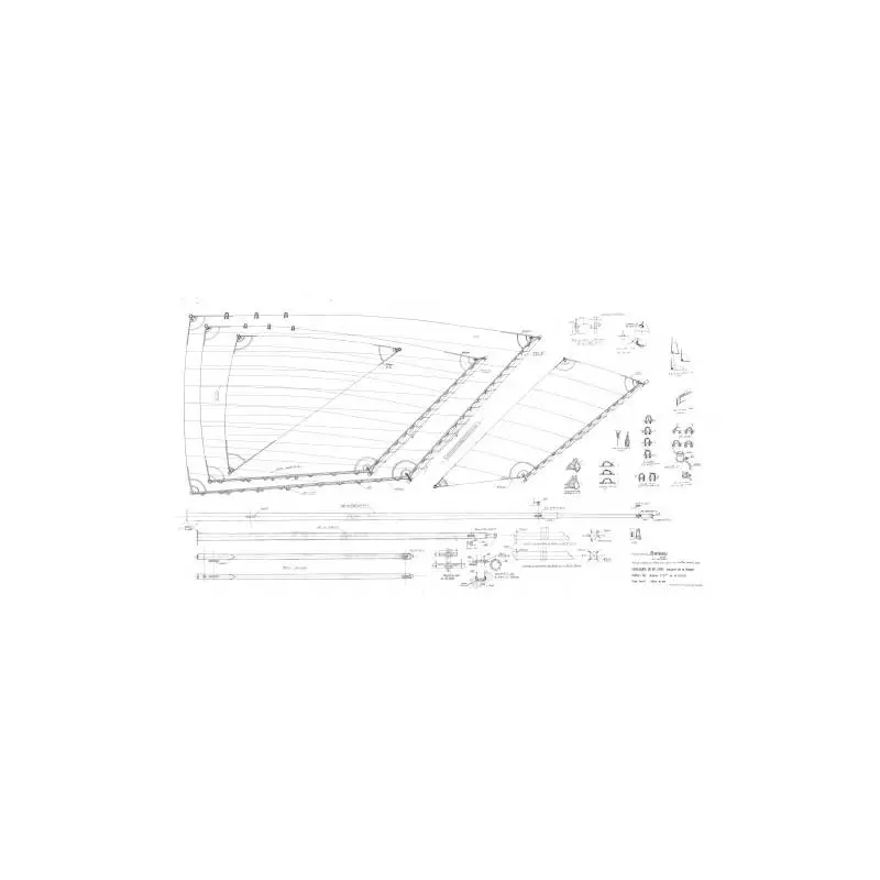 Plan MRB Belle de Vilaine Chaloupe de Billliers au 1/12
MRB-PL-2023