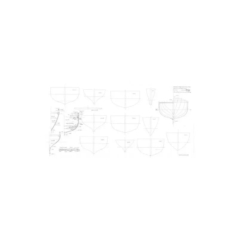 Plan MRB Belle de Vilaine Chaloupe de Billliers au 1/12
MRB-PL-2023